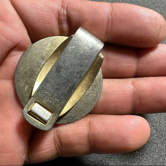 Anson Always In Hock Gold Tone Money Clip Made In USA - Picture 2 of 9